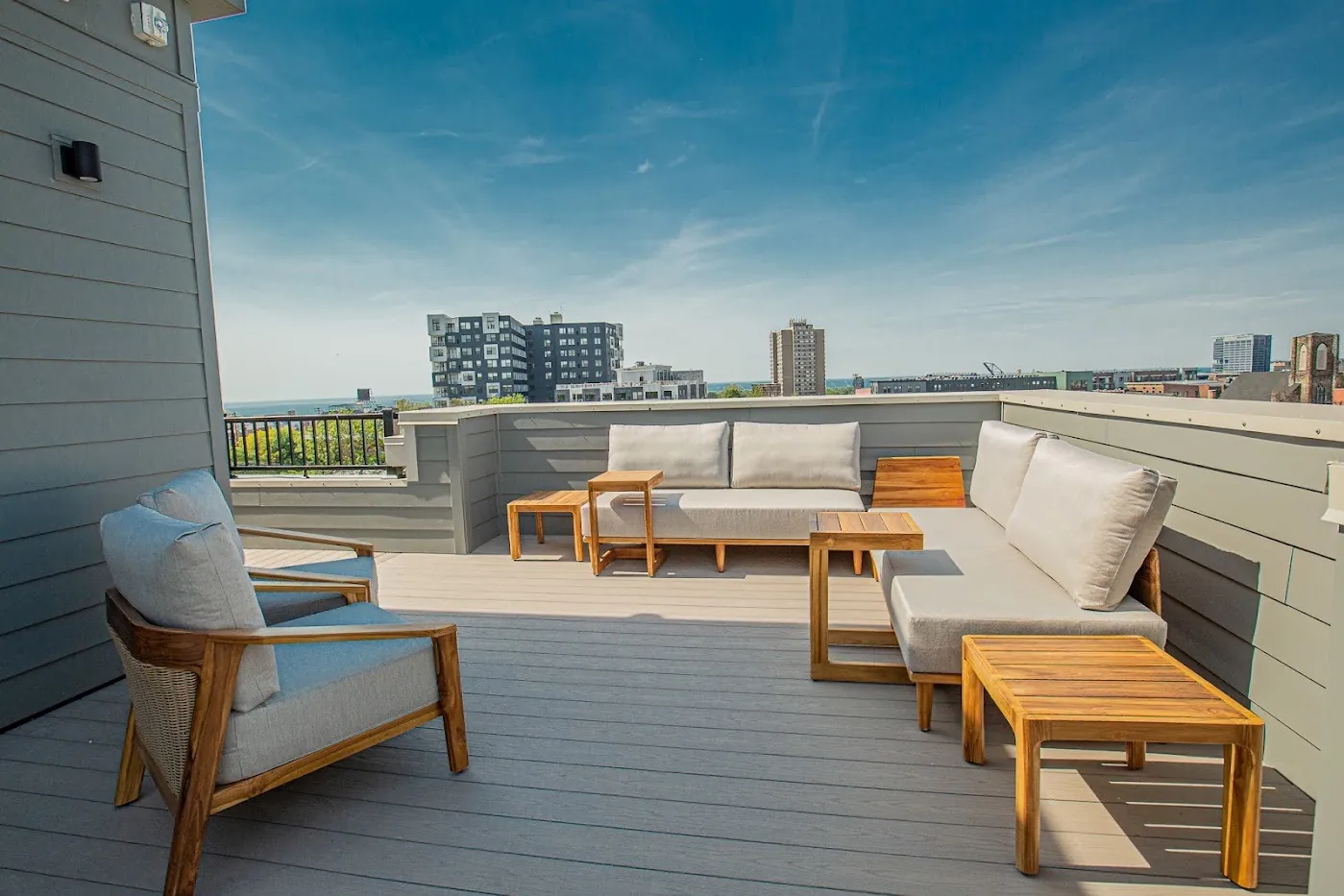 Rooftop deck at The Dexter in Ohio City
