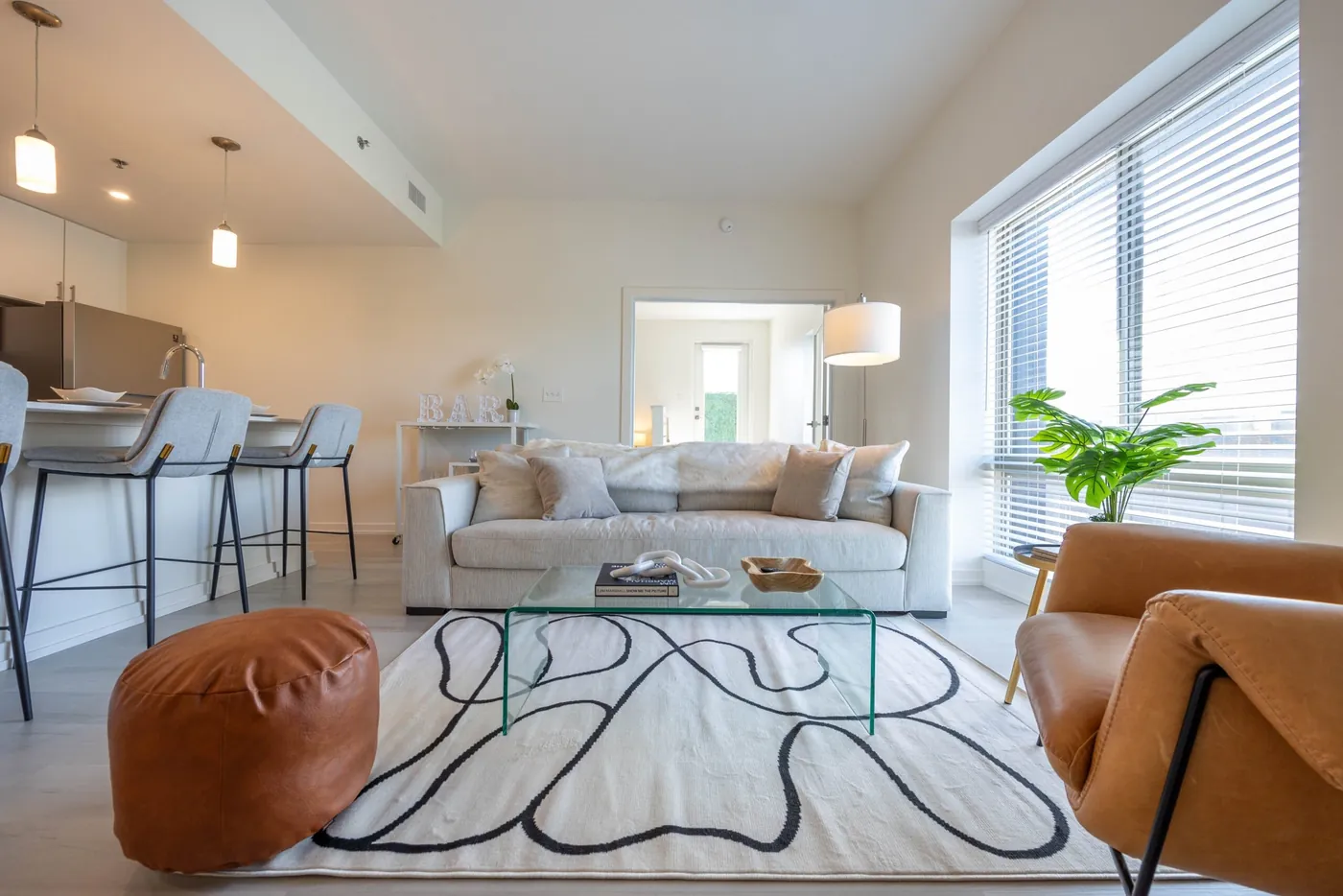 Living room at The Hiatus in Beachwood