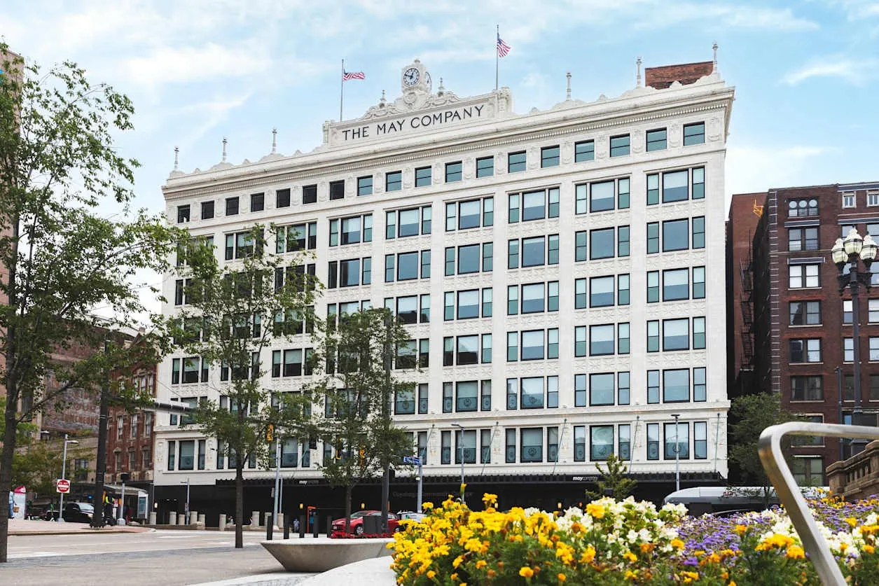 The May building on Euclid Avenue at Public Square