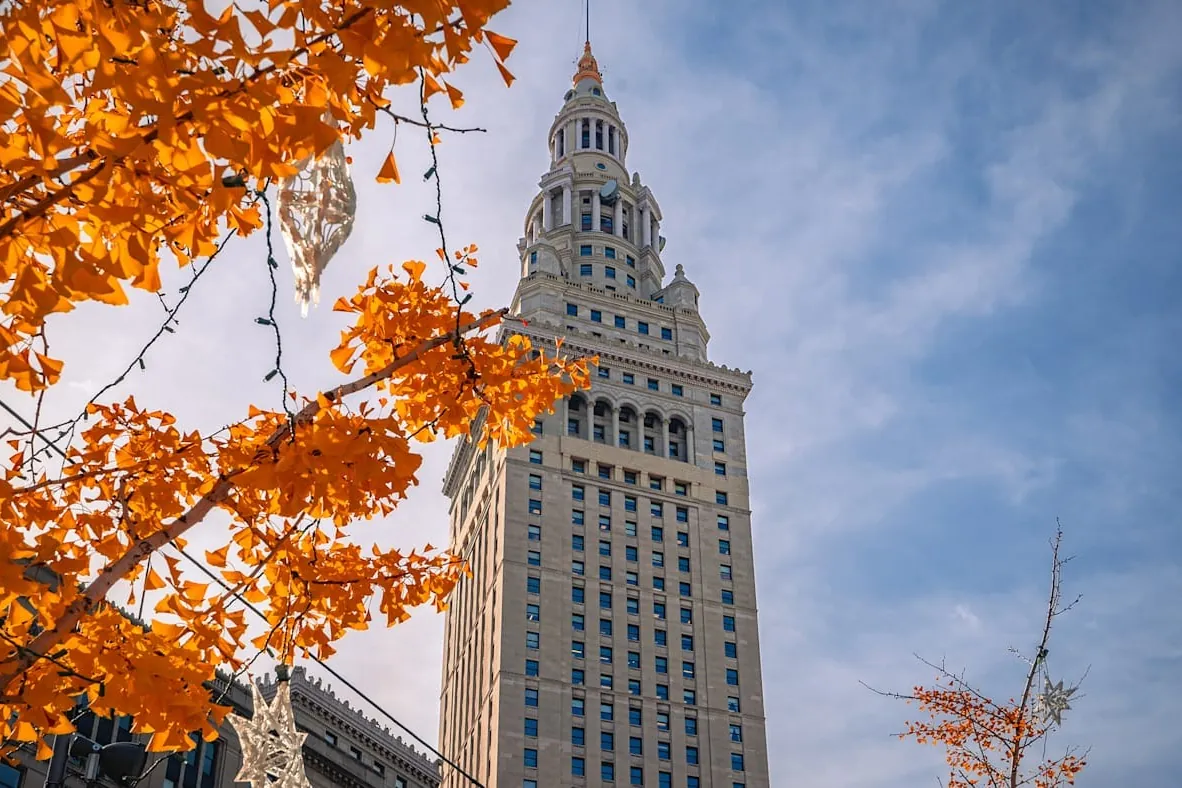 Terminal Tower above Public Square