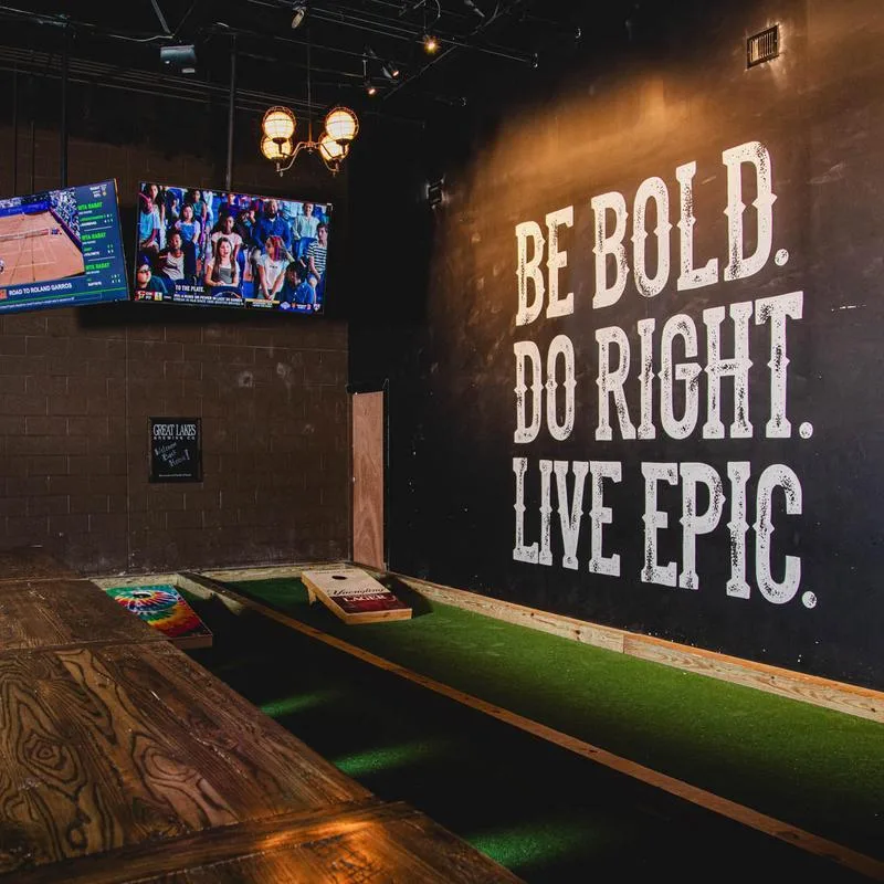 Game area at Wild Eagle in Broadview Heights