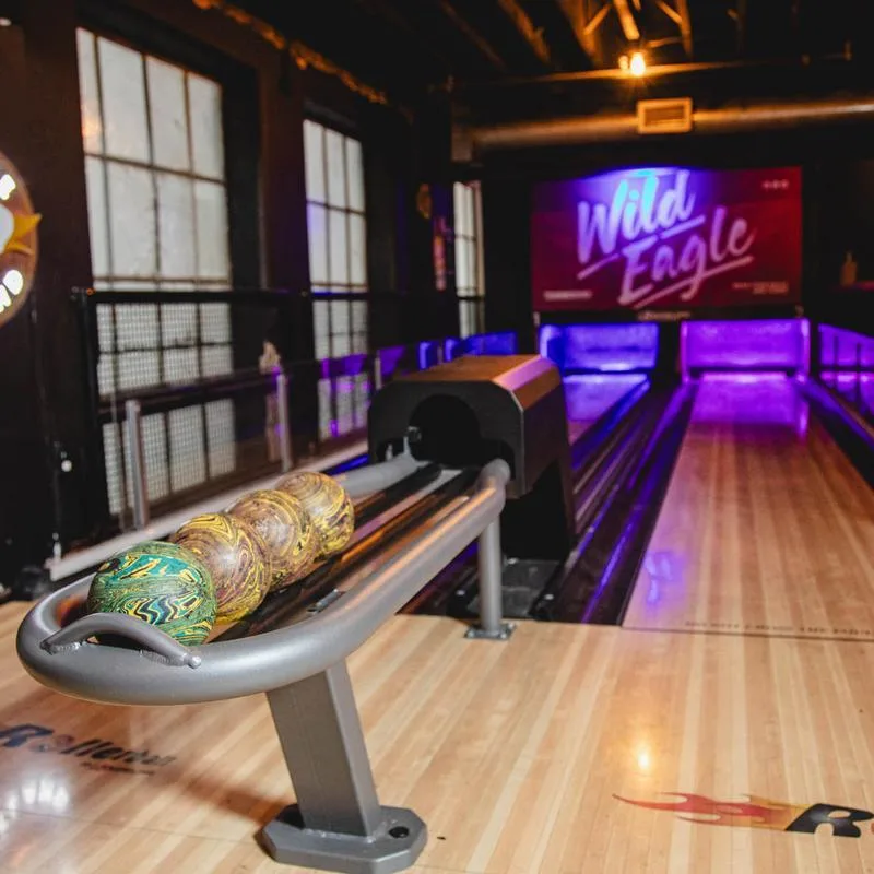 Bowling at Wild Eagle in downtown Cleveland