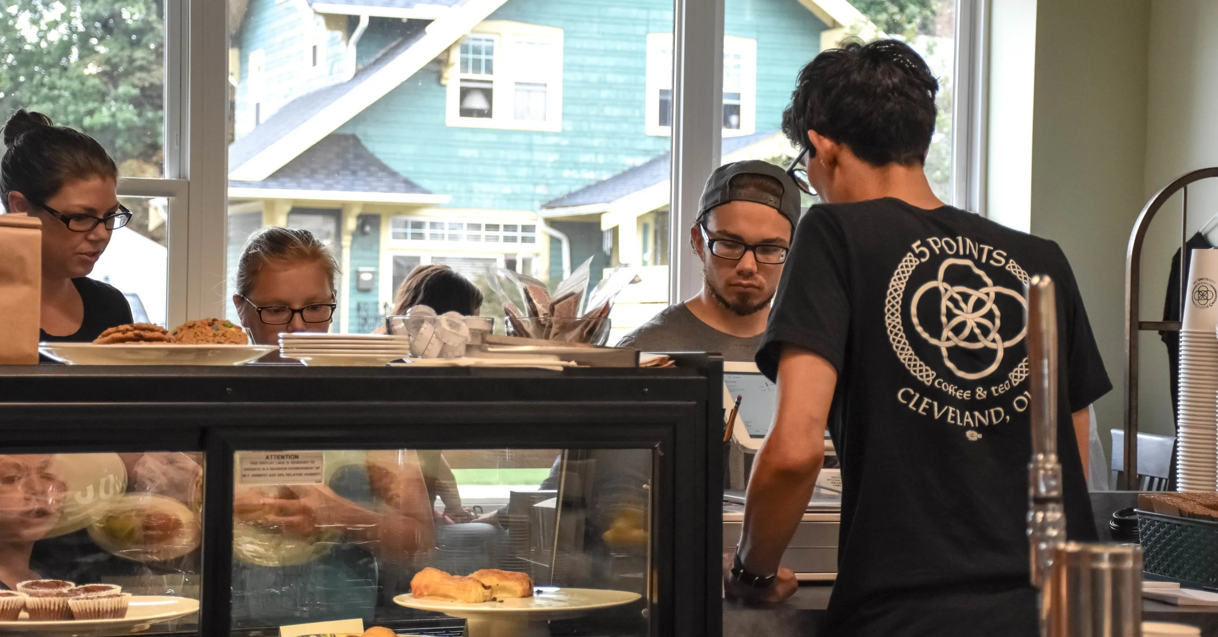 5 Points Coffee and Tea counter and barista