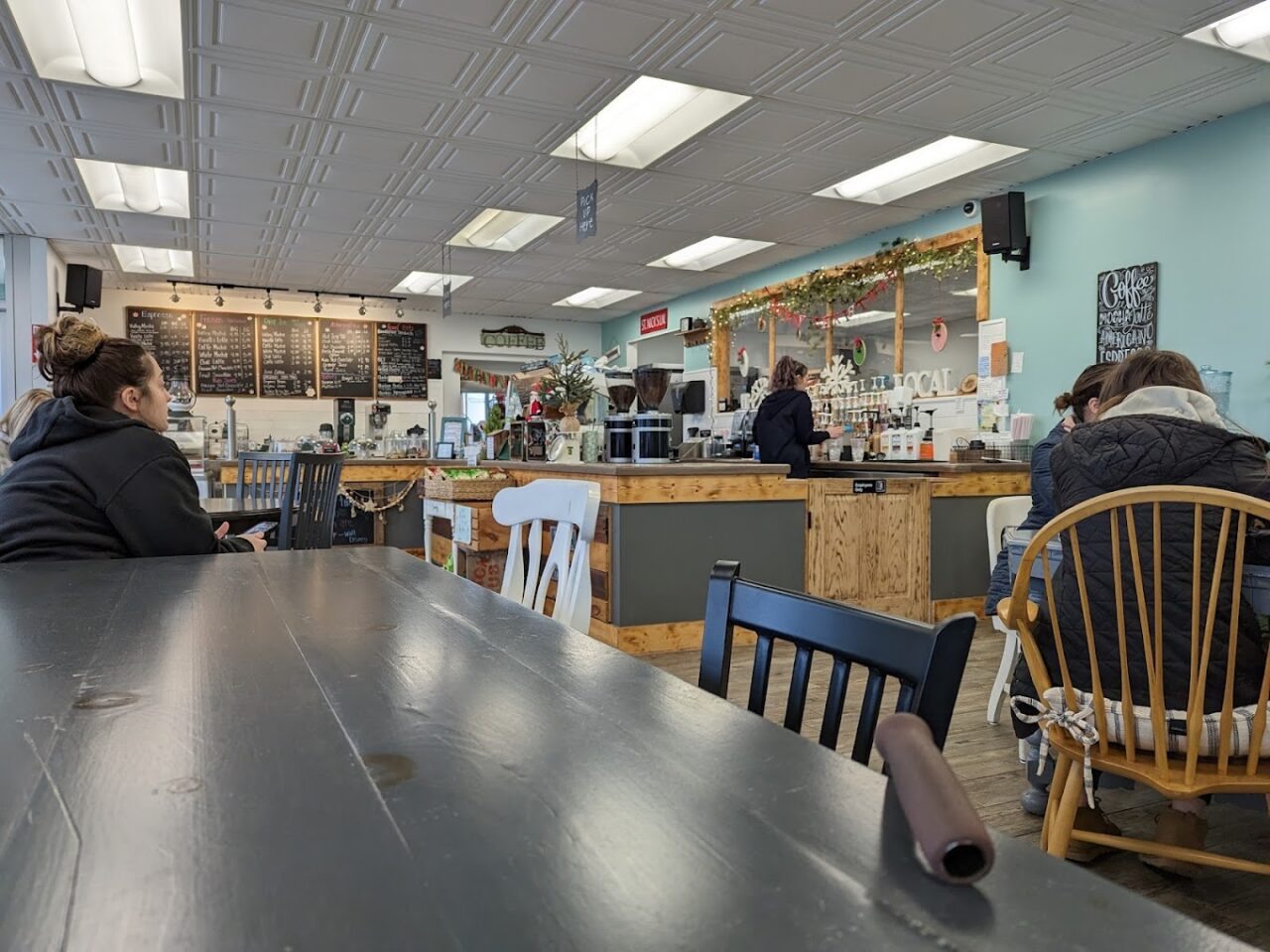 Coffee in the Valley counter and menu area