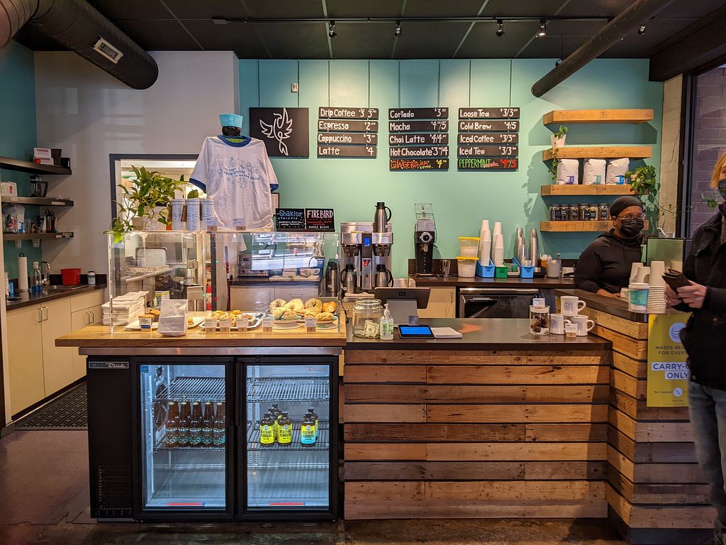 Phoenix Coffee counter and menu boards