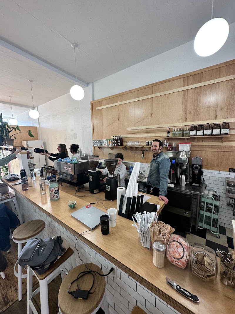 Six Shooter Coffee counter and baristas