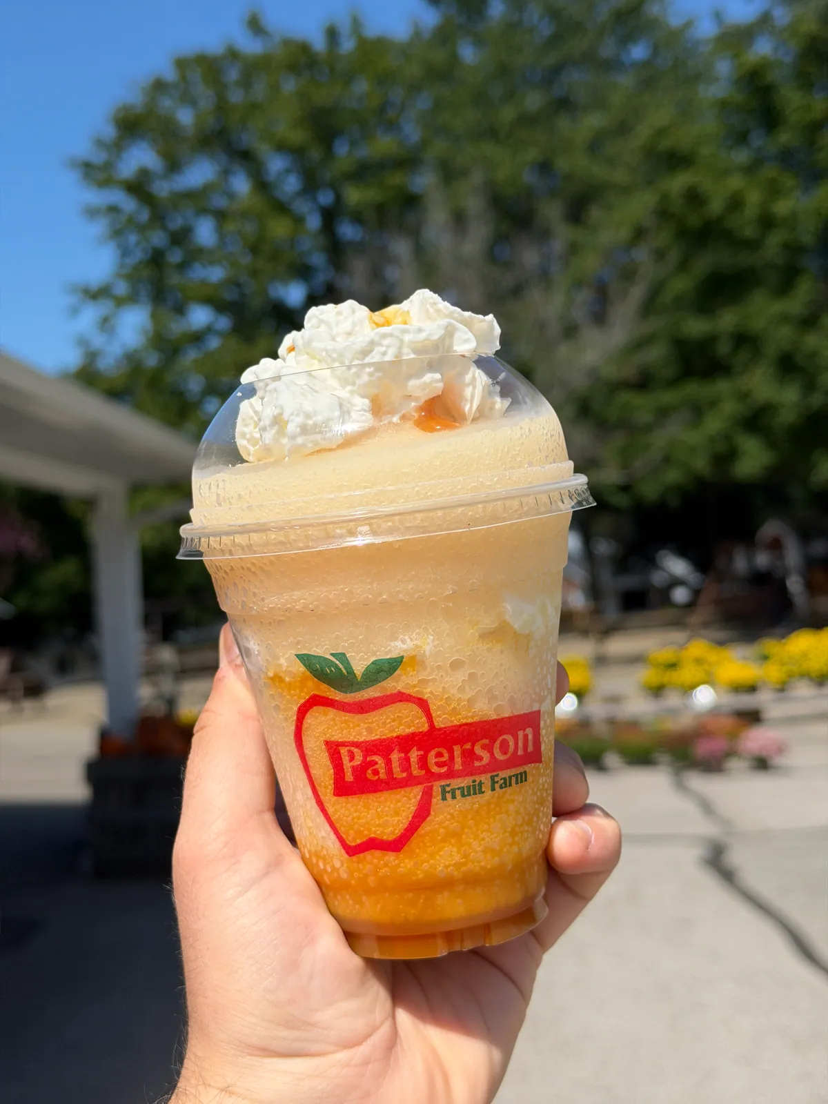 Caramel apple cider slush from Patterson Fruit Farm