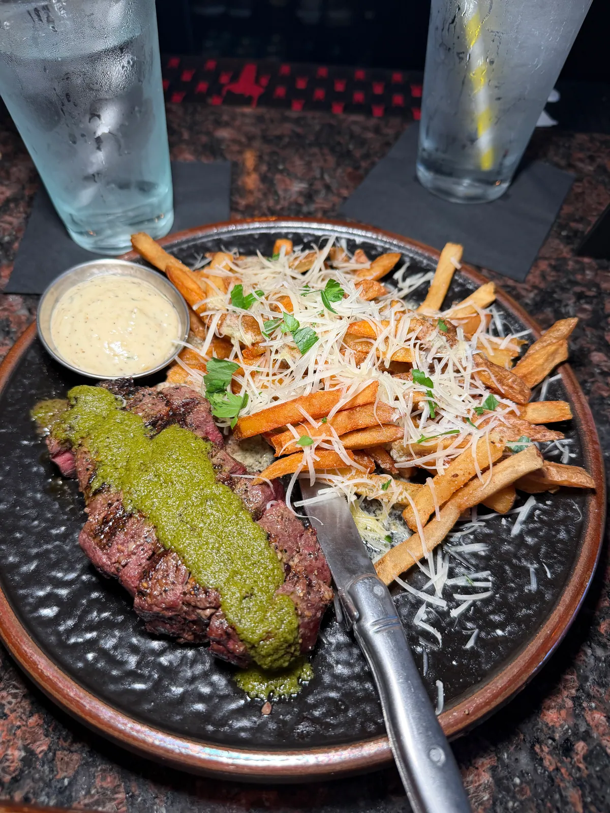 Steak and fries served at The Fairmount