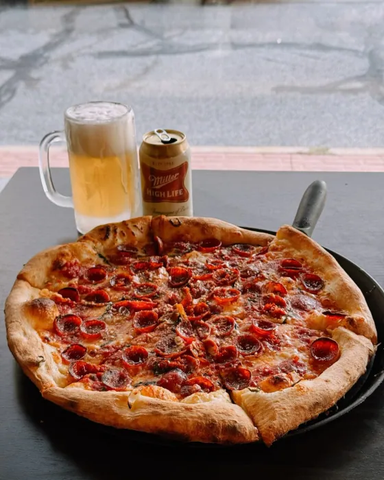 Pizza from Boom's Pizza