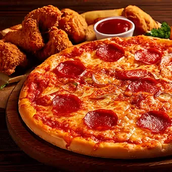 Pizza from Carmino's Pizza