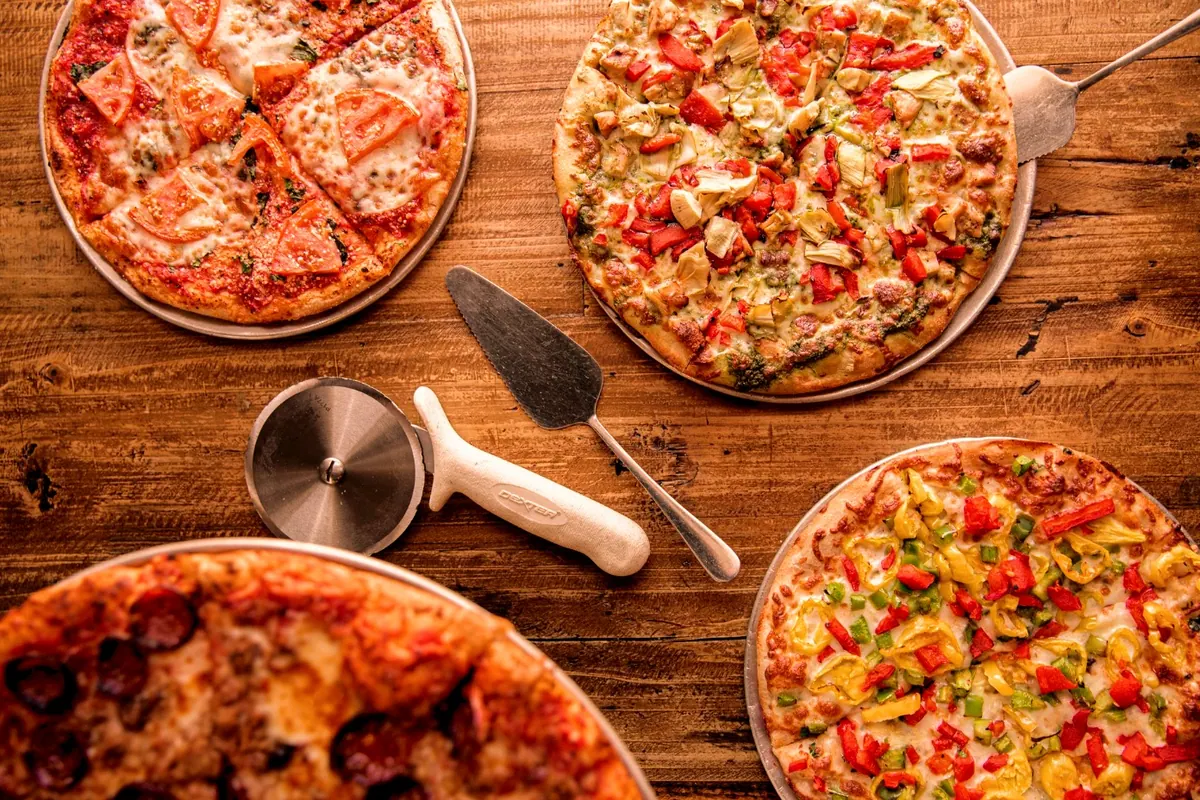 Pizzas from Geraci’s Restaurant