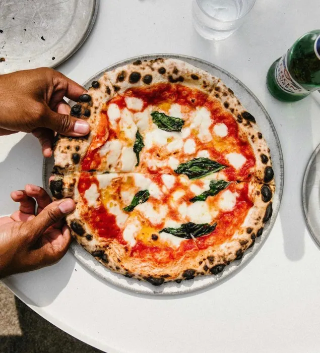 Pizza from Harlow's Pizza