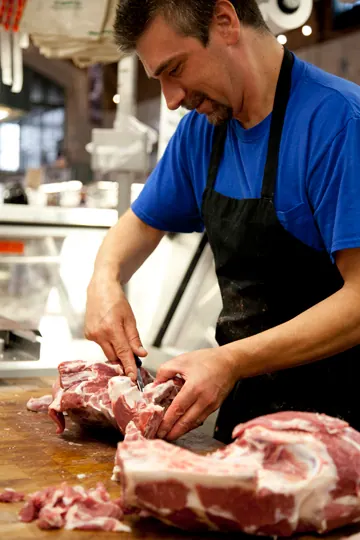 Foster's Meats at Cleveland's West Side Market