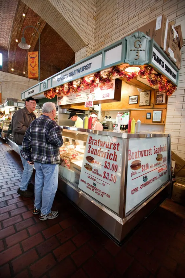 Frank's Bratwurst at Cleveland's West Side Market